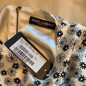 Dolce and Gabbana shantung silk mini dress